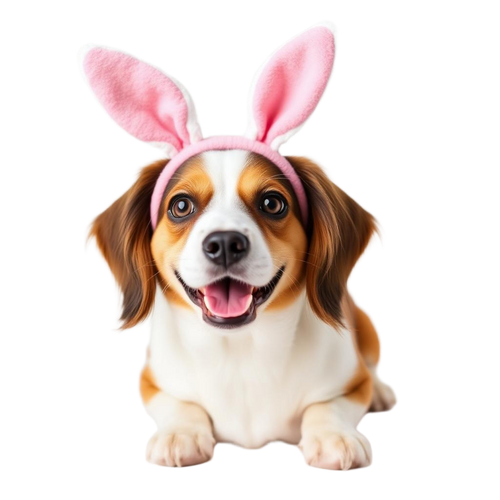 Bunny Ear Headband Costume for dogs